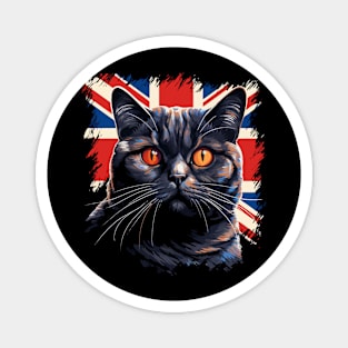 Patriotic British Shorthair Magnet